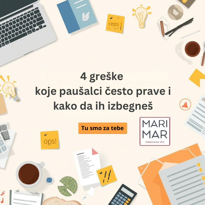 Četiri najveće greške koje prave paušalci i kako da ih izbegnete